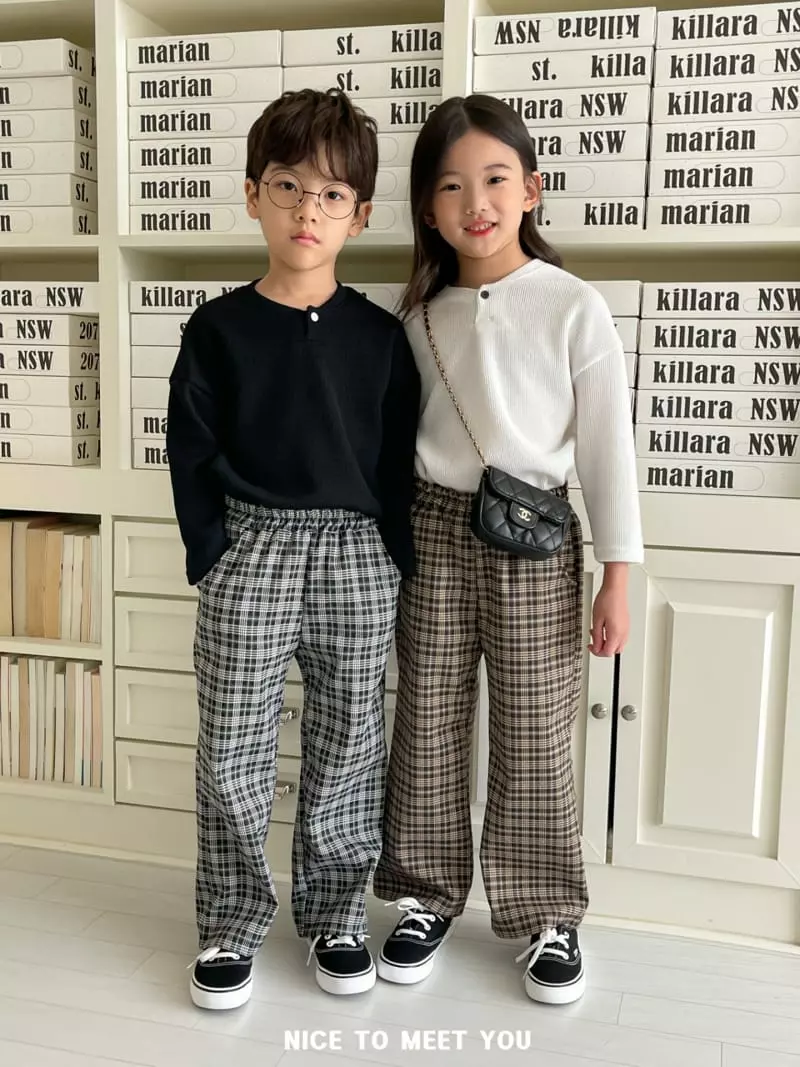 Nice To Meet You - Korean Children Fashion - #minifashionista - Lala Button Tee - 6
