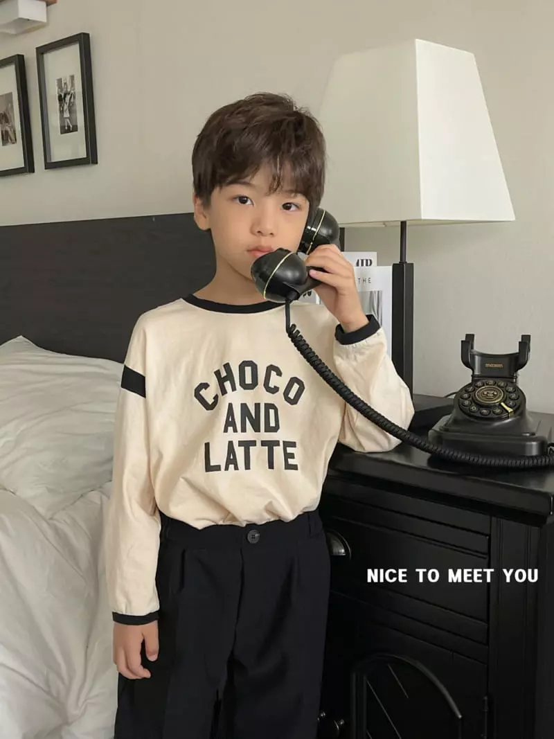 Nice To Meet You - Korean Children Fashion - #prettylittlegirls - Choco Latte Tee - 6