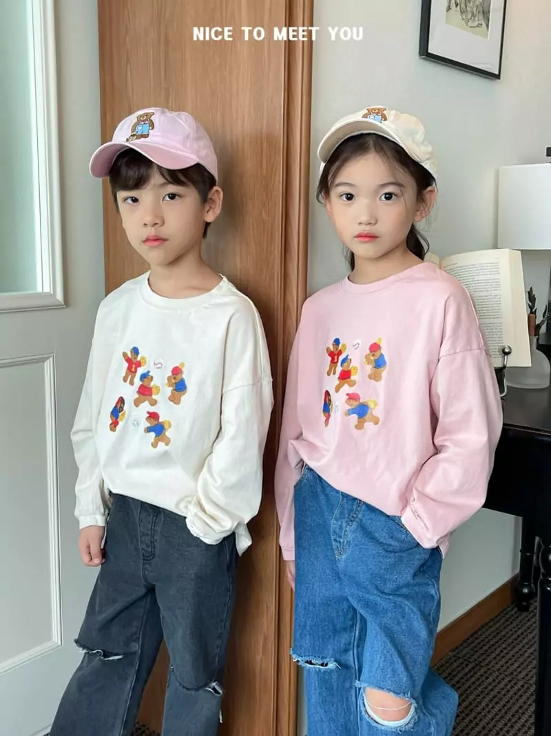 Nice To Meet You - Korean Children Fashion - #prettylittlegirls - Baseball Tee