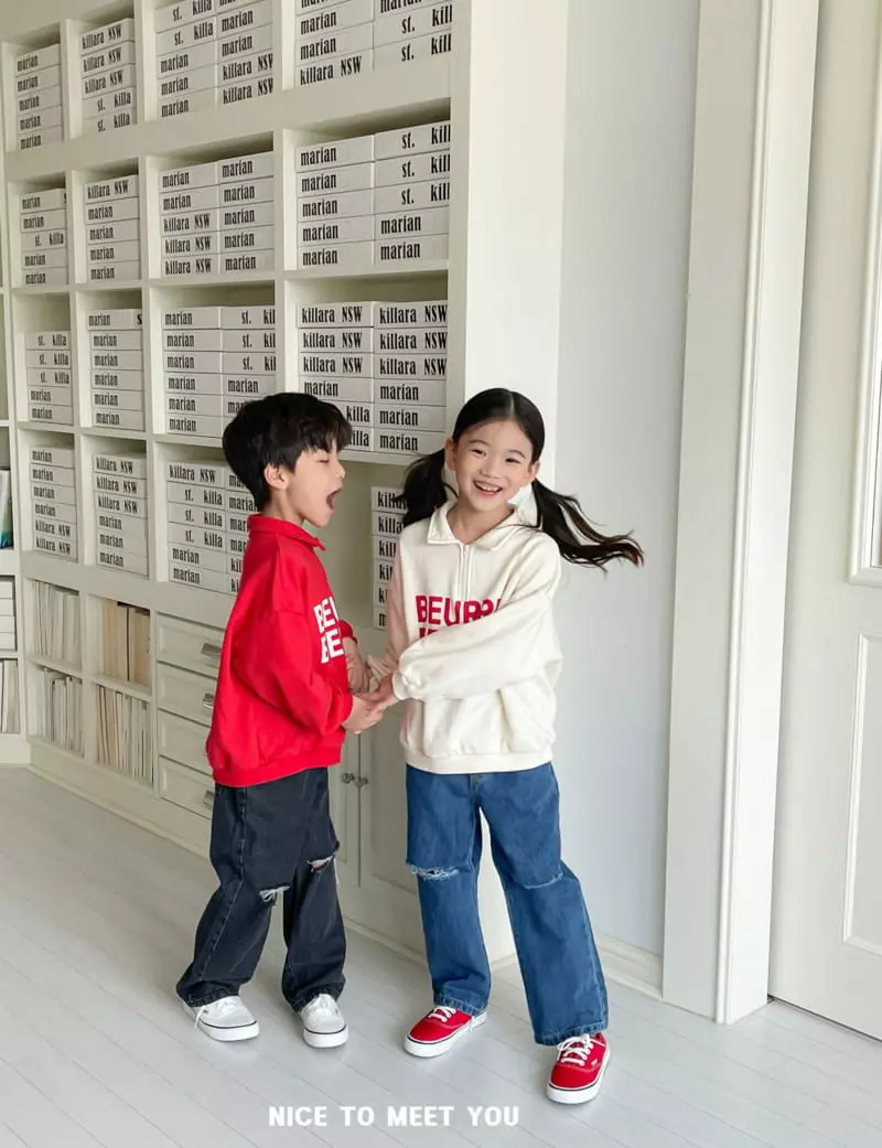 Nice To Meet You - Korean Children Fashion - #prettylittlegirls - Butter Collar Sweatshirt - 11