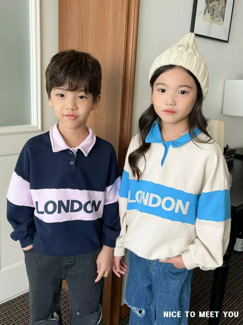Nice To Meet You - Korean Children Fashion - #prettylittlegirls - London Color Sweatshirt - 8