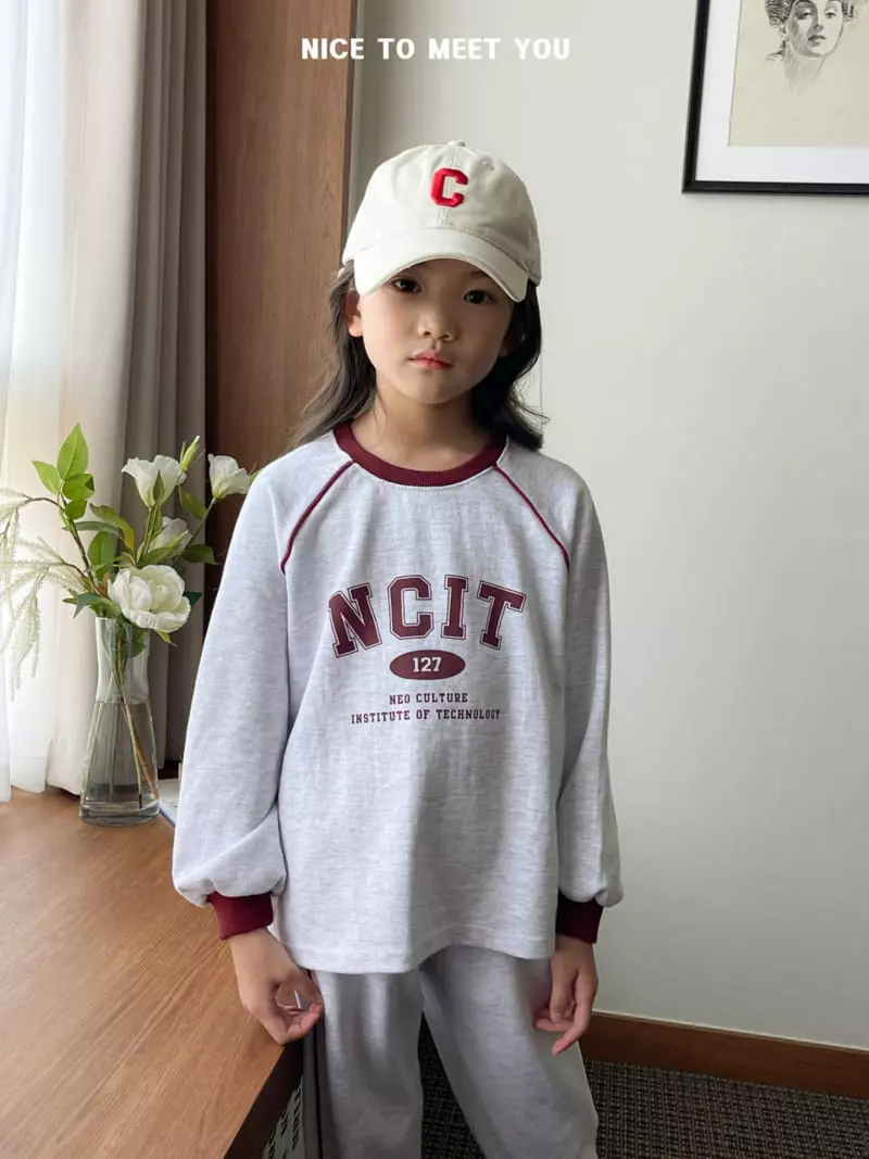 Nice To Meet You - Korean Children Fashion - #prettylittlegirls - Line Pping Top Bottom Set - 6