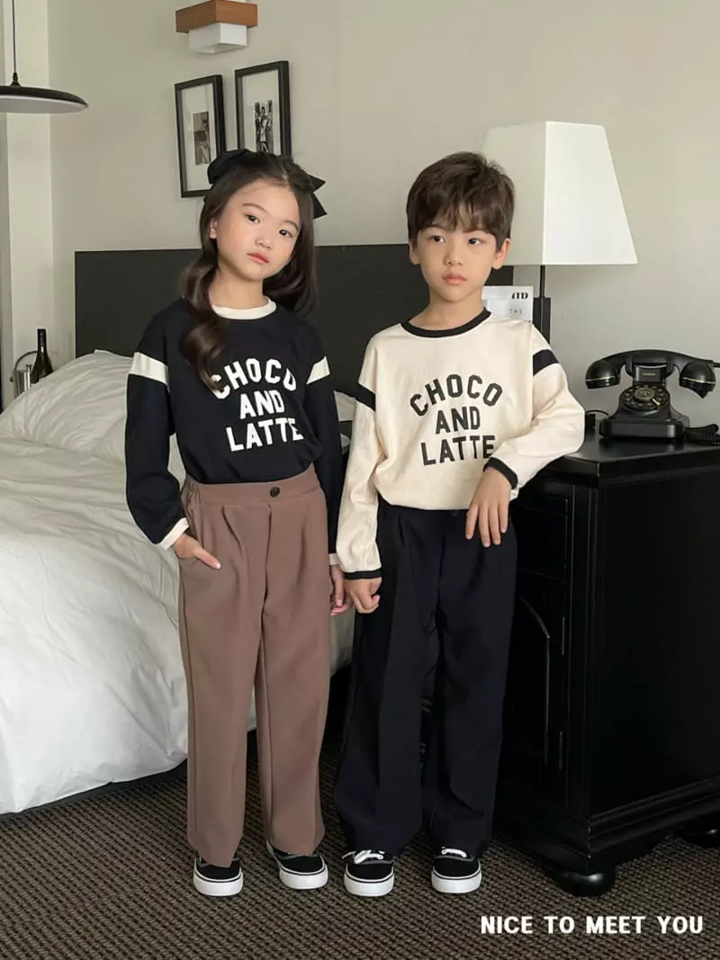Nice To Meet You - Korean Children Fashion - #stylishchildhood - Choco Latte Tee - 9