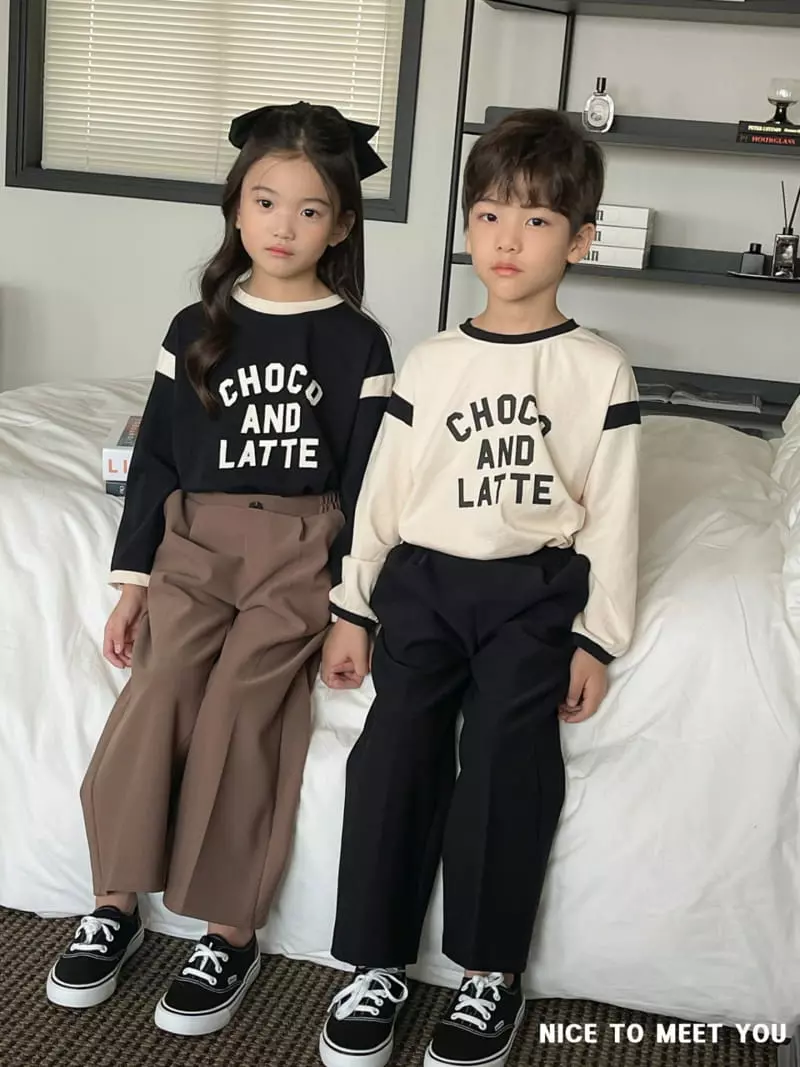 Nice To Meet You - Korean Children Fashion - #todddlerfashion - Choco Latte Tee - 7