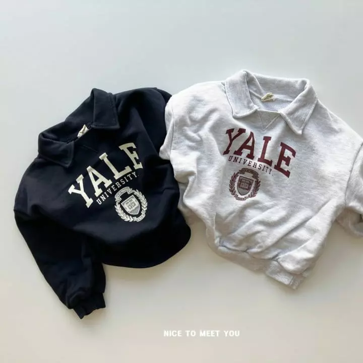Nice To Meet You - Korean Children Fashion - #todddlerfashion - Yale Sweatshirt - 3
