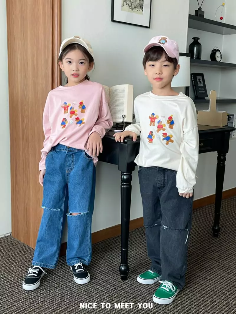 Nice To Meet You - Korean Children Fashion - #todddlerfashion - Baseball Tee - 2