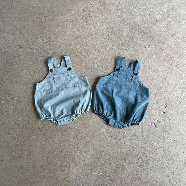Ninibello - Korean Baby Fashion - #babyboutique - Toy Denim Bodysuit