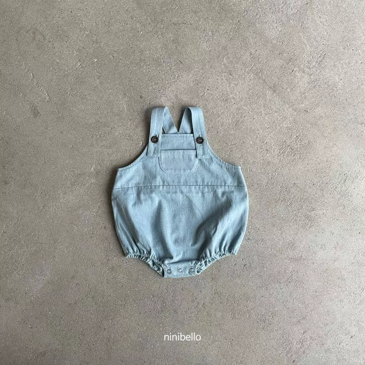 Ninibello - Korean Baby Fashion - #babyboutique - Toy Denim Bodysuit - 2