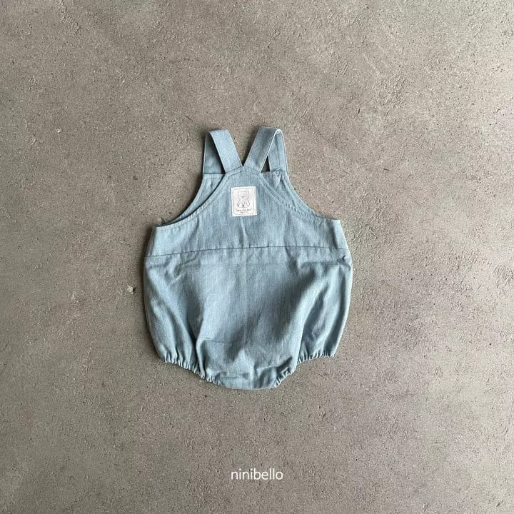 Ninibello - Korean Baby Fashion - #babyboutiqueclothing - Toy Denim Bodysuit - 3