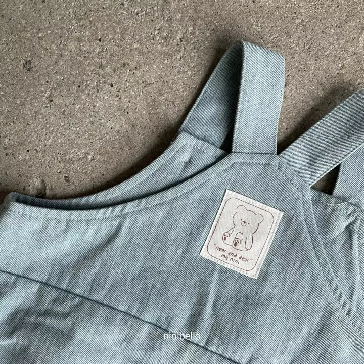 Ninibello - Korean Baby Fashion - #babyboutiqueclothing - Toy Denim Bodysuit - 4