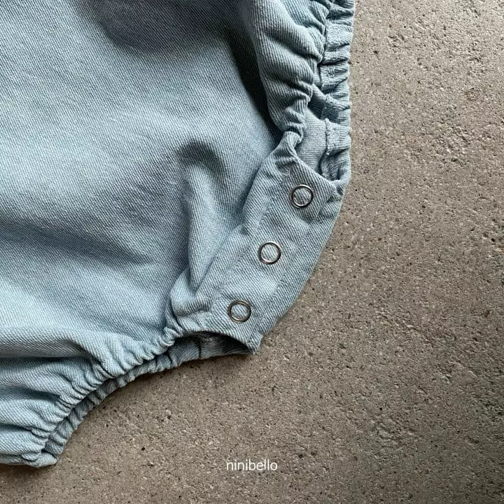 Ninibello - Korean Baby Fashion - #babyfashion - Toy Denim Bodysuit - 5