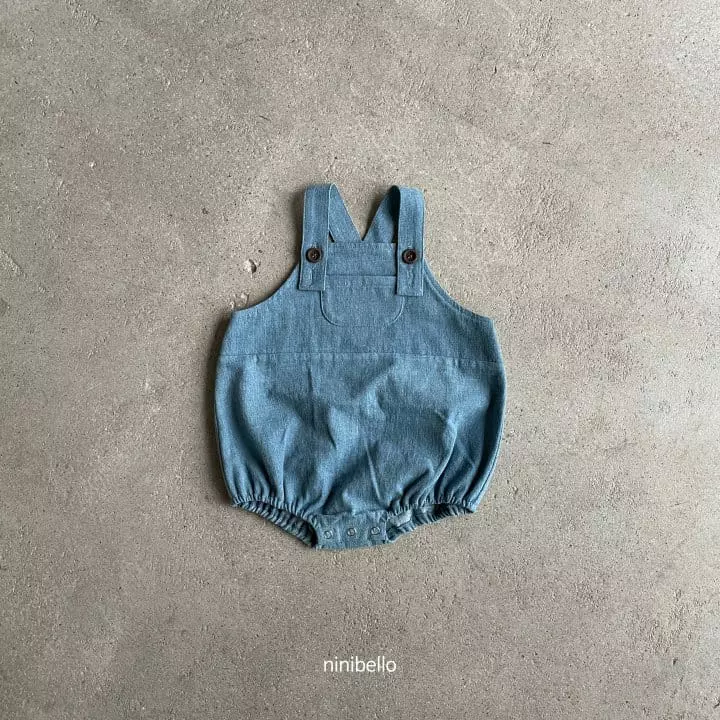 Ninibello - Korean Baby Fashion - #babyfever - Toy Denim Bodysuit - 6