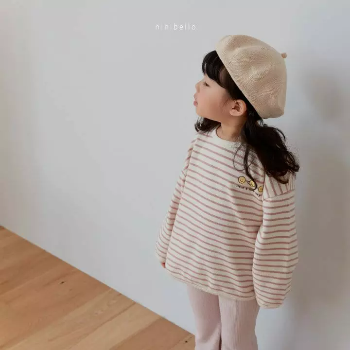 Ninibello - Korean Children Fashion - #childofig - Smile Stripes Piping Tee - 12