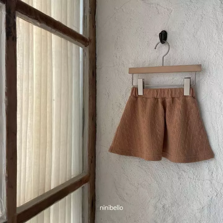 Ninibello - Korean Children Fashion - #childofig - Twill Knit Skirt