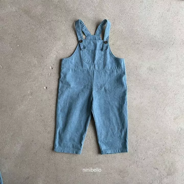 Ninibello - Korean Children Fashion - #childrensboutique - Toy Denim Dungarees - 9