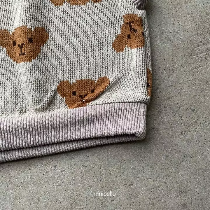 Ninibello - Korean Children Fashion - #designkidswear - Bear Bear Knit Vest - 8