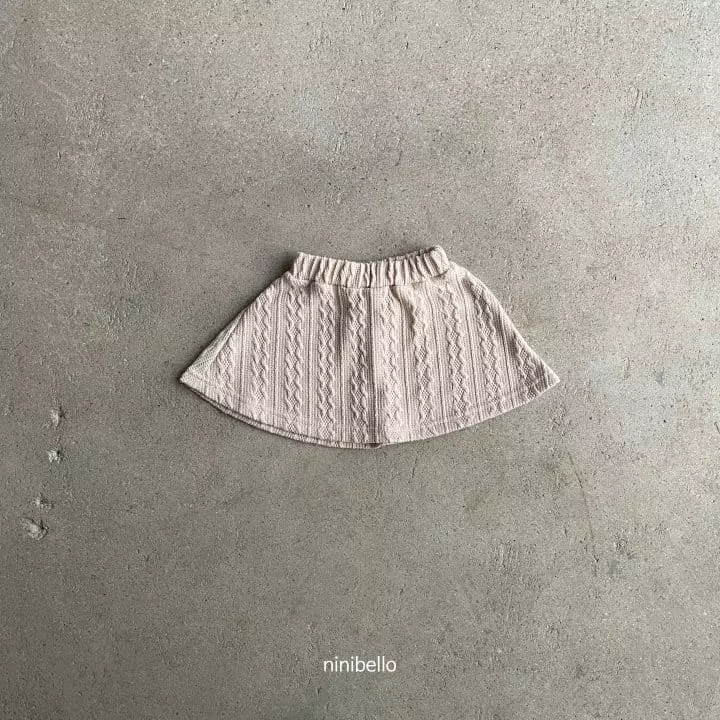 Ninibello - Korean Children Fashion - #designkidswear - Twill Knit Skirt - 3