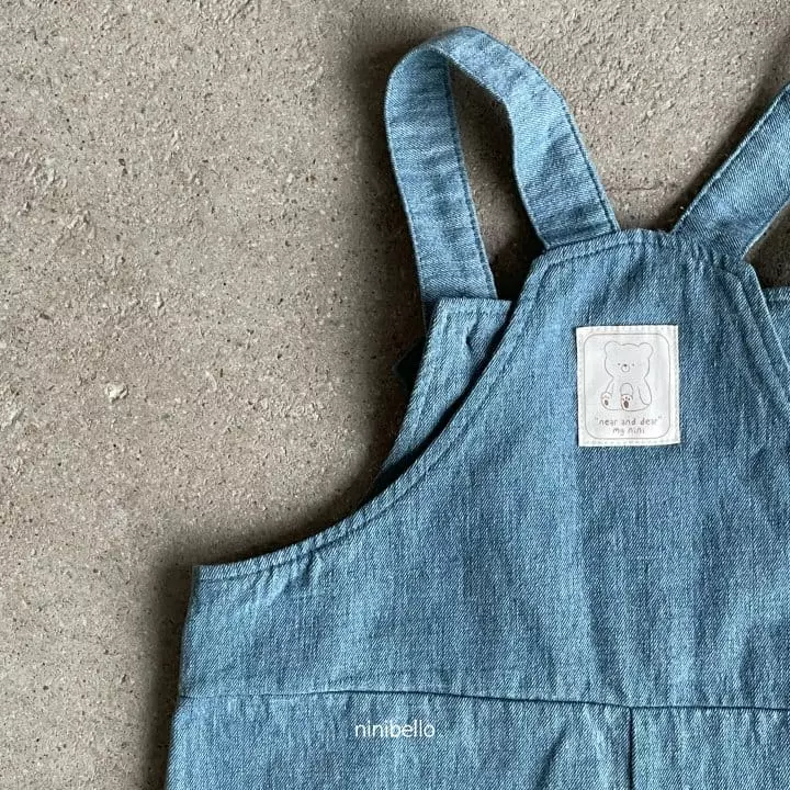Ninibello - Korean Children Fashion - #discoveringself - Toy Denim Dungarees - 11