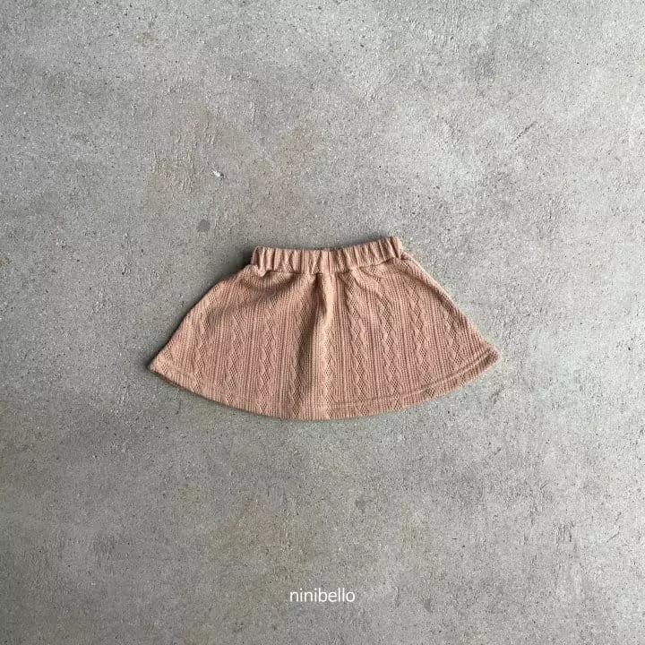 Ninibello - Korean Children Fashion - #designkidswear - Twill Knit Skirt - 4