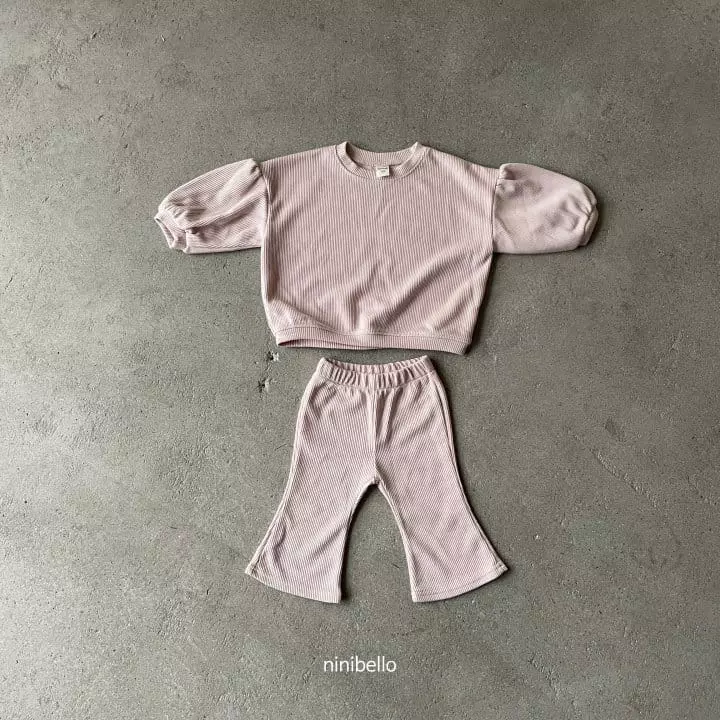 Ninibello - Korean Children Fashion - #discoveringself - Luna Rib Top Bottom Set - 2
