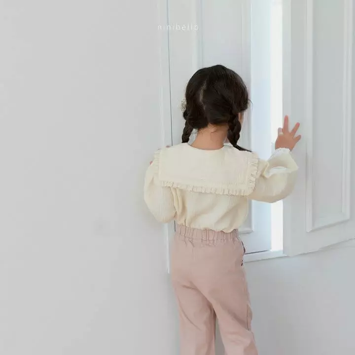 Ninibello - Korean Children Fashion - #kidsshorts - Yoru Frill Blouse - 12
