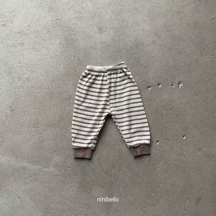 Ninibello - Korean Children Fashion - #kidsshorts - Bread Waffle Top Bottom Set - 4