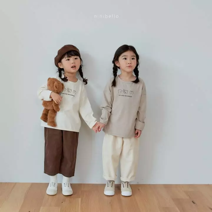 Ninibello - Korean Children Fashion - #Kfashion4kids - Bubble Bear Piping Tee - 4