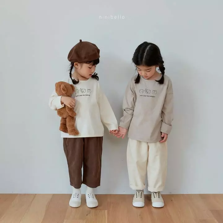Ninibello - Korean Children Fashion - #minifashionista - Bubble Bear Piping Tee - 6