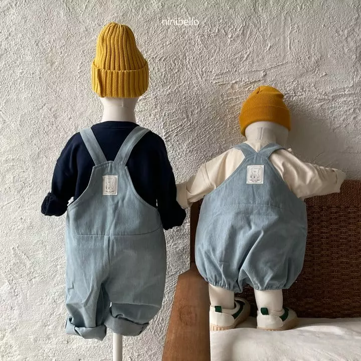 Ninibello - Korean Children Fashion - #minifashionista - Toy Denim Dungarees - 3