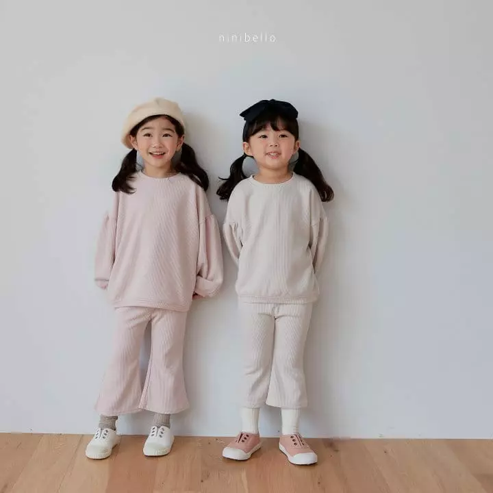 Ninibello - Korean Children Fashion - #prettylittlegirls - Luna Rib Top Bottom Set - 11