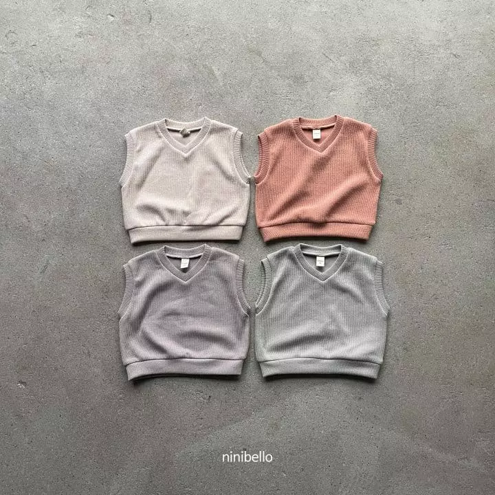 Ninibello - Korean Children Fashion - #stylishchildhood - Knit Vest - 2