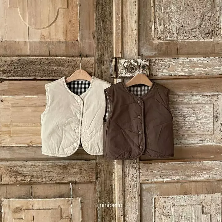 Ninibello - Korean Children Fashion - #todddlerfashion - Autumn Reversible Vest
