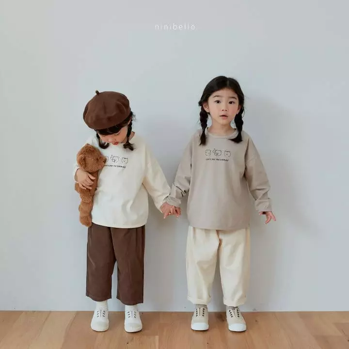 Ninibello - Korean Children Fashion - #toddlerclothing - Bubble Bear Piping Tee - 9