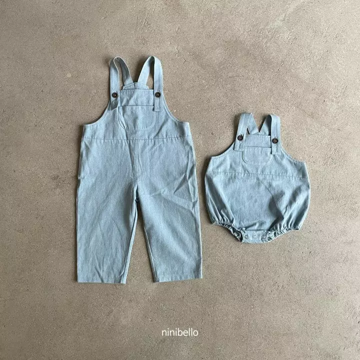 Ninibello - Korean Children Fashion - #toddlerclothing - Toy Denim Dungarees - 6