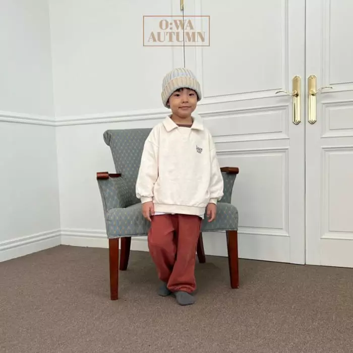 O Wa - Korean Children Fashion - #Kfashion4kids - Happy Collar Tee - 10