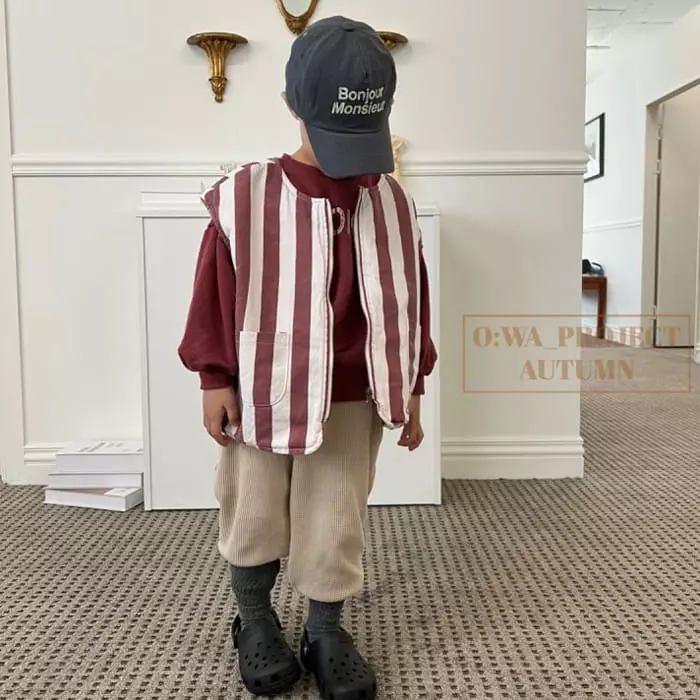 O Wa - Korean Children Fashion - #childofig - Art Waffle Pants - 7