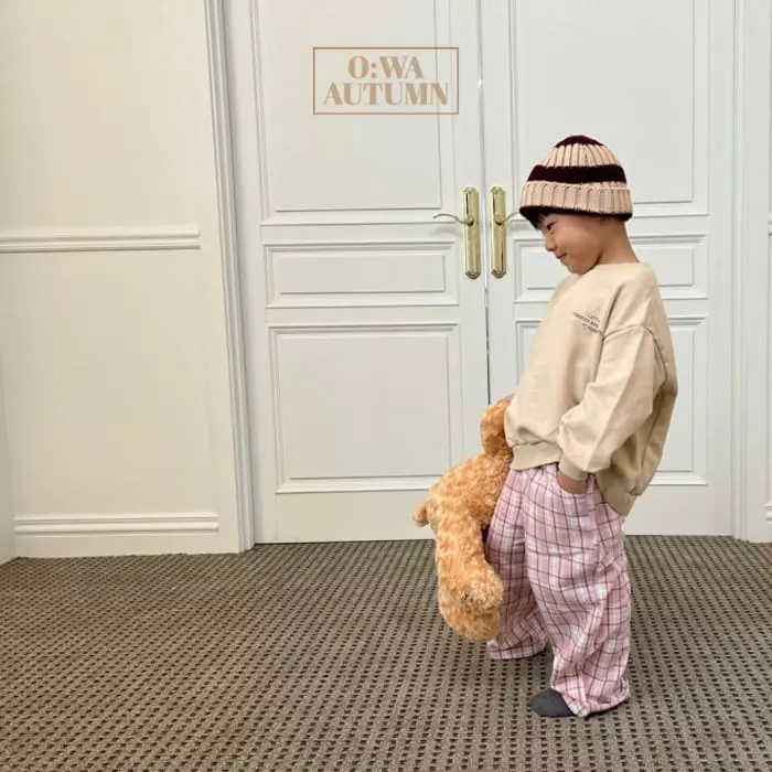 O Wa - Korean Children Fashion - #designkidswear - Check Pants - 6
