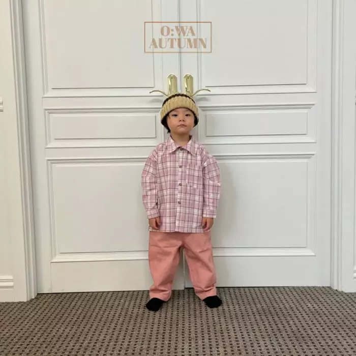 O Wa - Korean Children Fashion - #discoveringself - Check SHIrt - 6