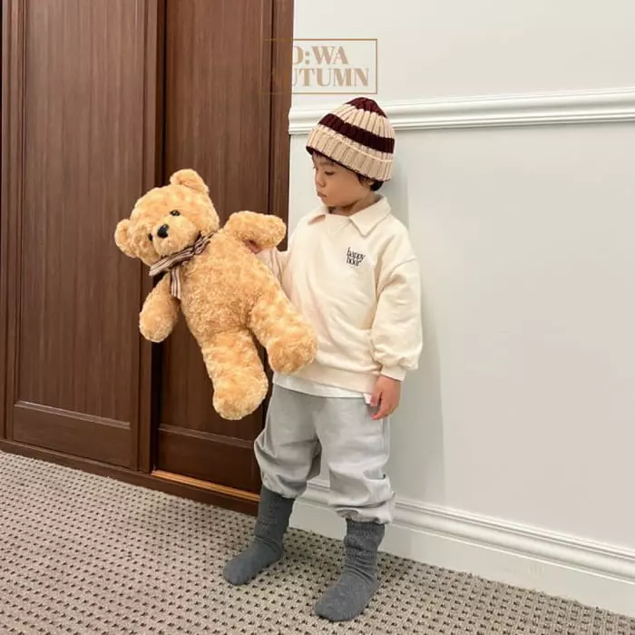 O Wa - Korean Children Fashion - #discoveringself - Happy Collar Tee - 5