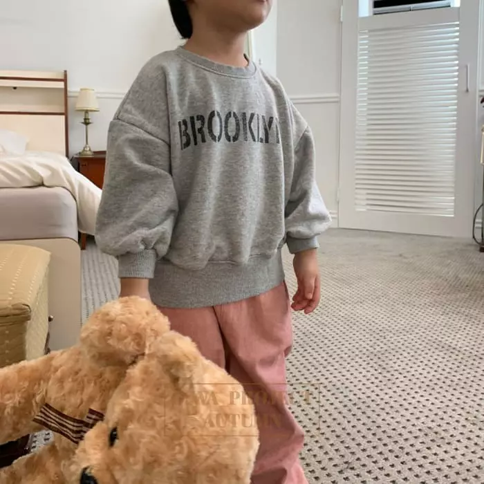 O Wa - Korean Children Fashion - #kidsshorts - Brooklyn Sweatshirt - 5