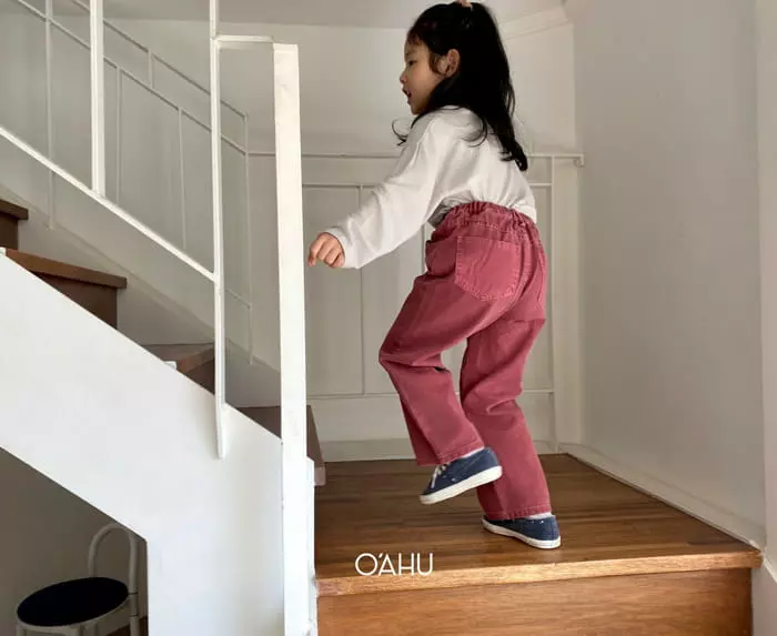 O'ahu - Korean Children Fashion - #childrensboutique - Kinder Pigmnet Dyeing Pants - 5