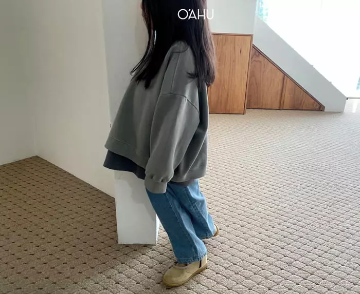 O'ahu - Korean Children Fashion - #childrensboutique - Fog Dyeing Sweatshirt