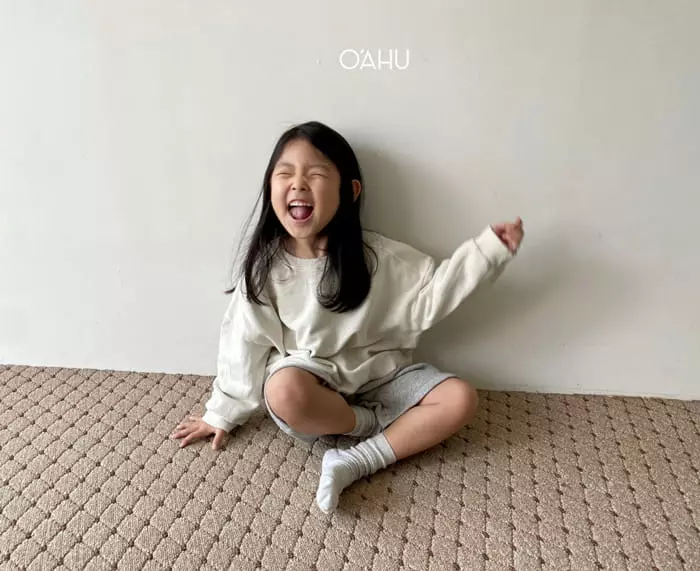 O'ahu - Korean Children Fashion - #minifashionista - Fog Dyeing Sweatshirt - 11