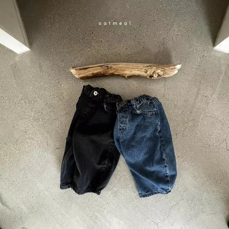 Oatmeal - Korean Children Fashion - #childofig - Terry Jeans - 2