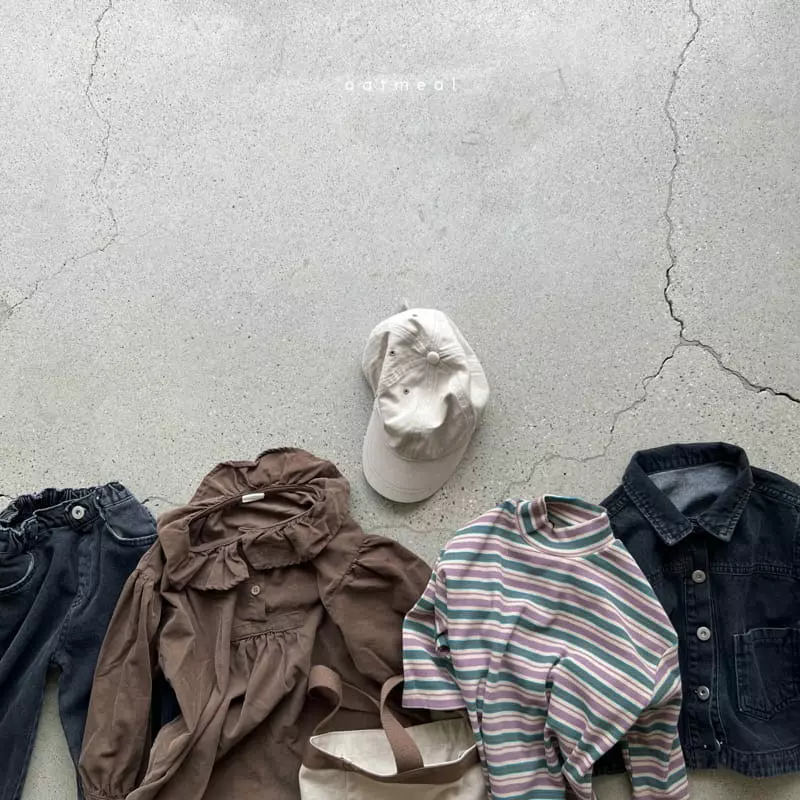 Oatmeal - Korean Children Fashion - #childofig - Terry Jeans - 4