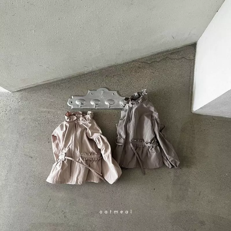 Oatmeal - Korean Children Fashion - #childrensboutique - Hadi Frill Jacket - 5