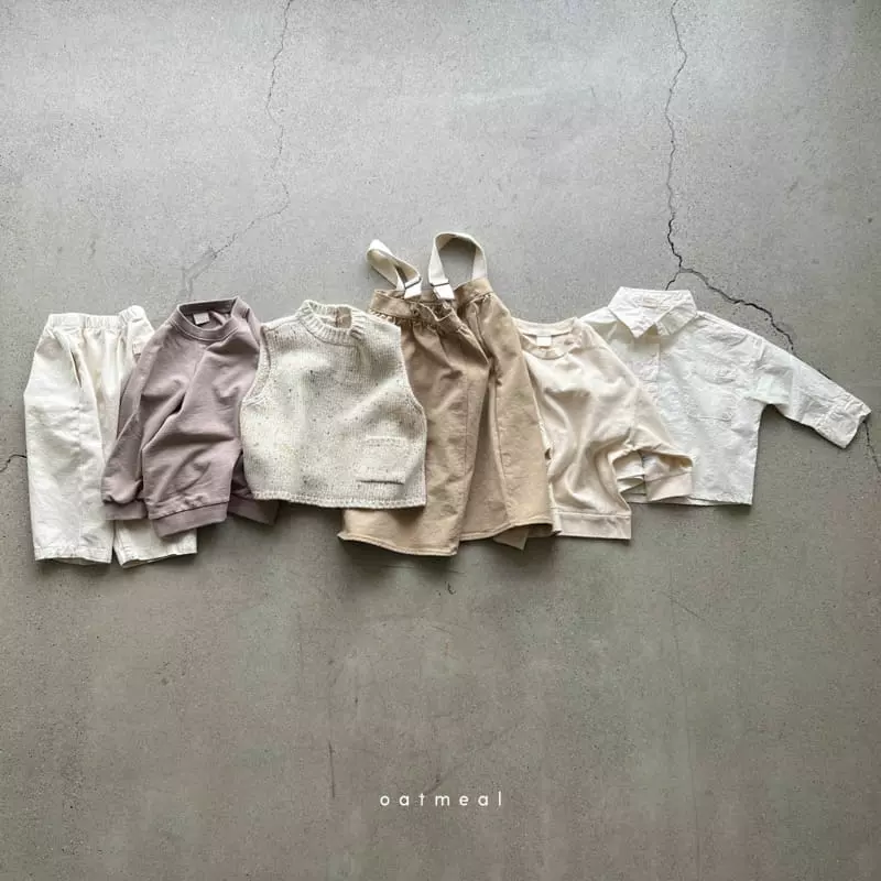 Oatmeal - Korean Children Fashion - #designkidswear - Basic Autumn Sweatshirt - 12