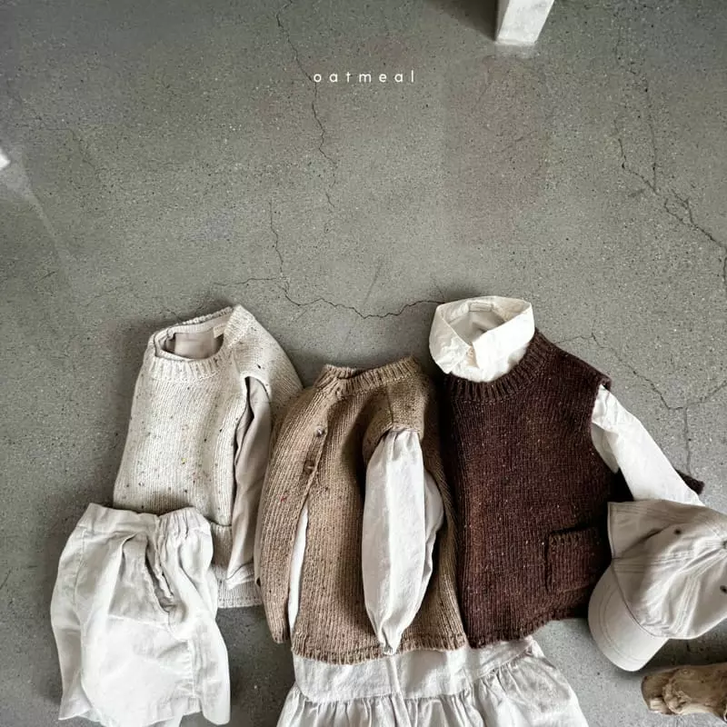 Oatmeal - Korean Children Fashion - #discoveringself - Going Shirt - 8
