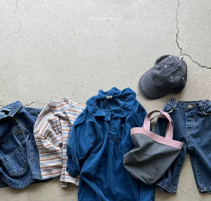 Oatmeal - Korean Children Fashion - #discoveringself - Terry Jeans - 6