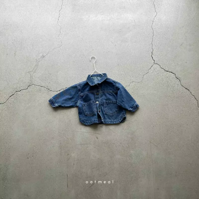 Oatmeal - Korean Children Fashion - #discoveringself - Rger Denim Jacket - 10